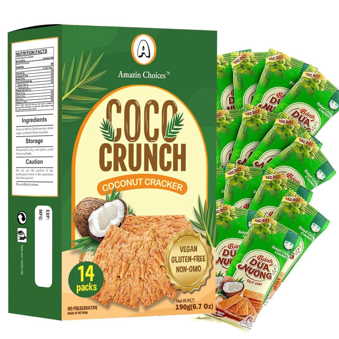Amazin Choices COCO Crunch Coconut Crackers, 6.7 oz., 14 pk.