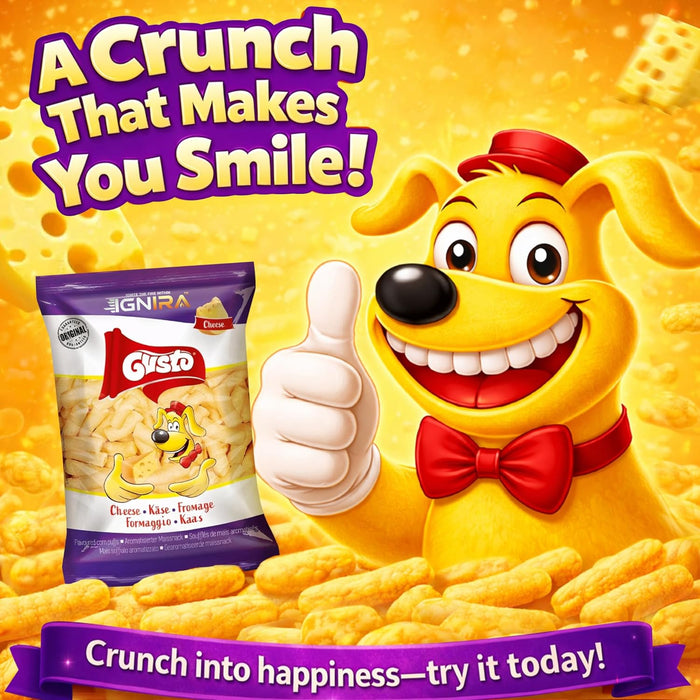 Gusto Cheese Puffs Snack from IGNIRA - (2.8oz/bag)