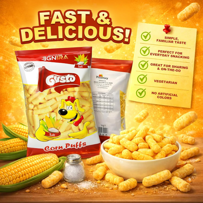 Gusto Salted Corn Puffs from IGNIRA - (2.99oz/bag)