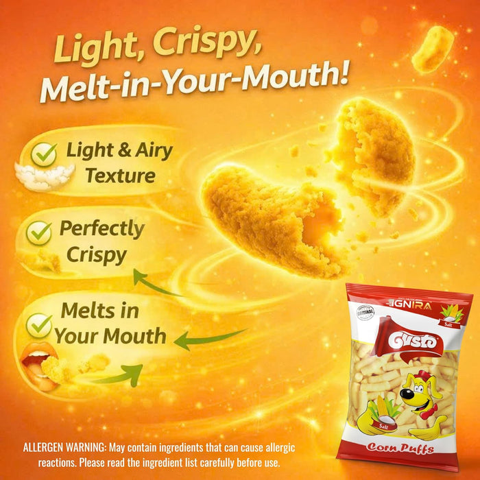 Gusto Salted Corn Puffs from IGNIRA - (2.99oz/bag)