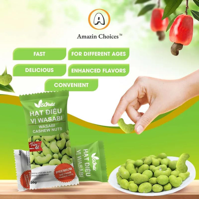 Amazin Choices Wasabi Cashew Nuts, 1 ct.