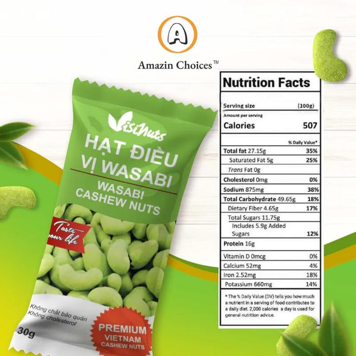 Amazin Choices Wasabi Cashew Nuts, 1 ct.