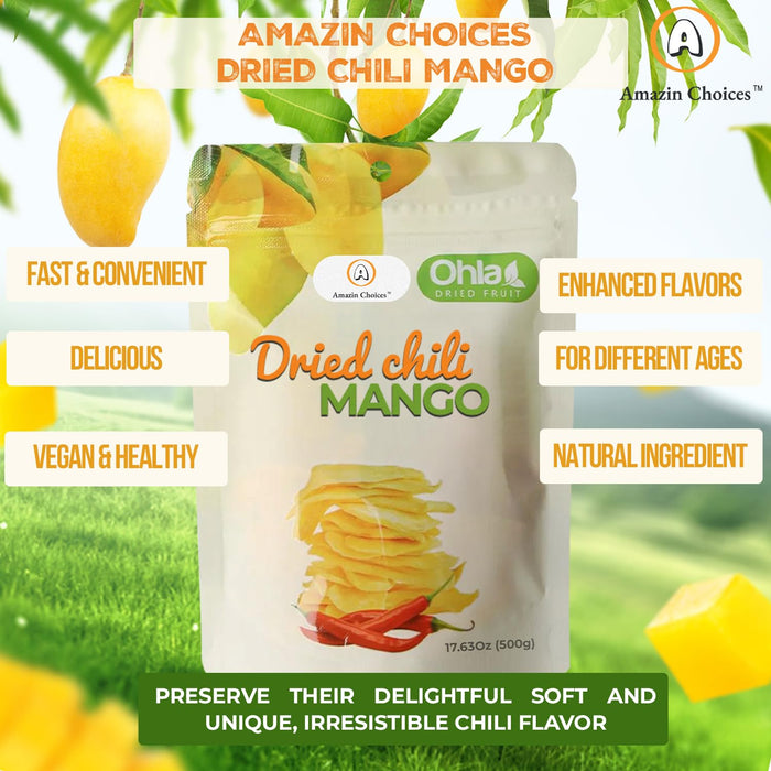 Amazin Choices Dried Chili Mango, 17.63 Oz.