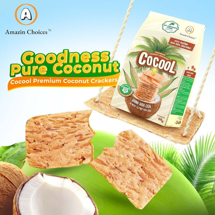 Amazin Choices Premium Coconut Crackers, 2.11 oz.