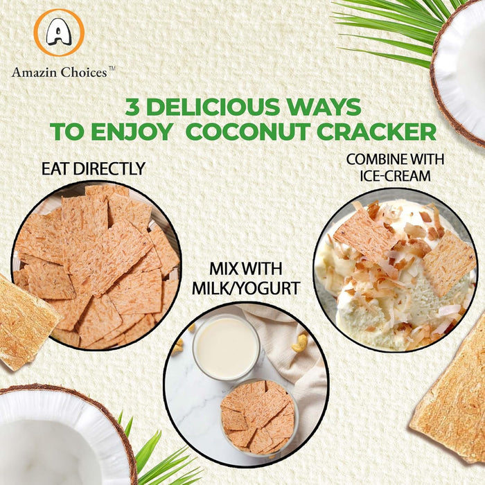 Amazin Choices Premium Coconut Crackers, 2.11 oz.