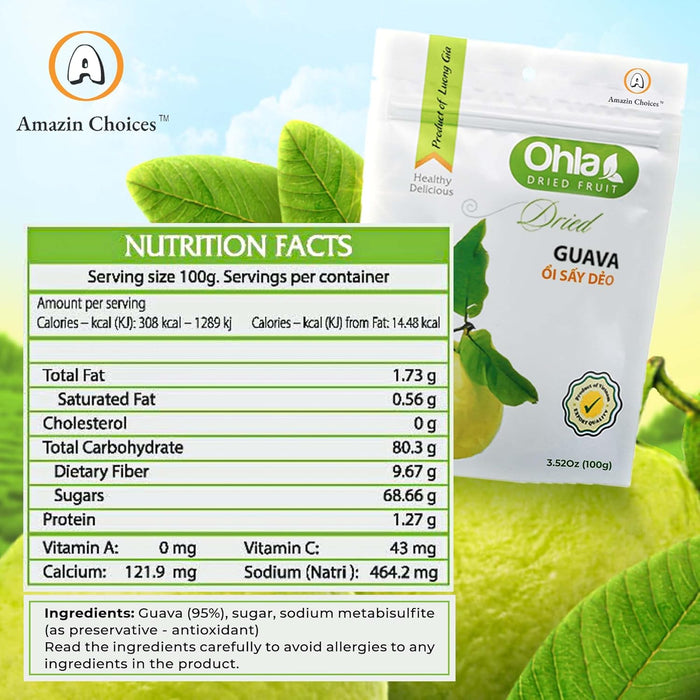 Amazin Choices Dried Guava, 3.52 oz.