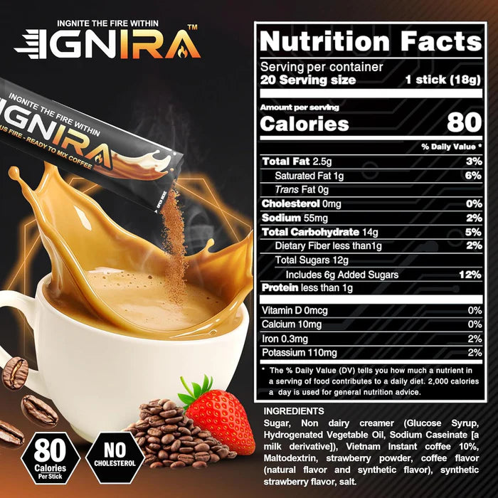IGNIRA Asian Snack & Coffee Gift Bundle – 4 Treats + FREE Strawberry Cappuccino 360g