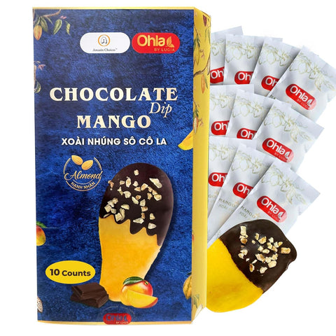 Amazin Choices Almond Chocolate Dip Mango, 7.05 oz.