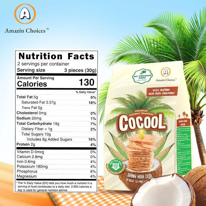 Amazin Choices Premium Coconut Crackers, 2.11 oz.