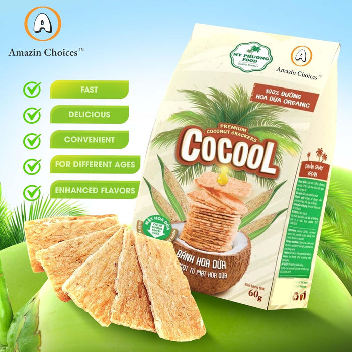 Amazin Choices Premium Coconut Crackers, 2.11 oz.