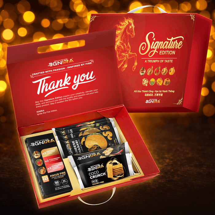 IGNIRA Signature Gift Edition – Coffee and Snacks Gift Set - 7 Piece Assortment